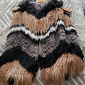 BarIII faux fur vest
